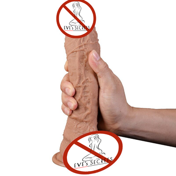 Soft Silicone Realistic Big Dildo / Artificial Penis with Suction Cup - EVE's SECRETS